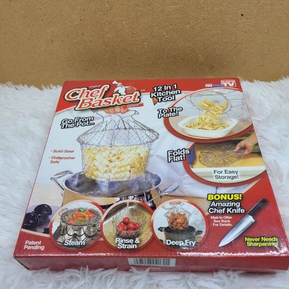 TeleBrands Chef Basket Deluxe NIP - Picture 1 of 8